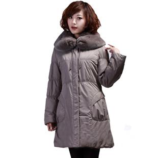 奢华皮草 獭兔披肩领帽 兔绒内胆 女式冬装尼克服2080#