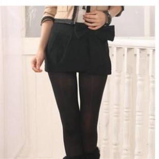 包臀显身材让你赚足回头率 蝴蝶结呢料短裙RY7711