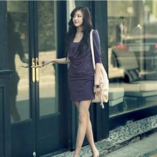 HJ1070焦点气质修身连身裙