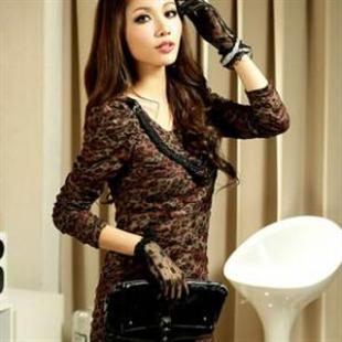 韩依依H85166新款潮流时尚欧美长上衣/连衣裙(配挂链）