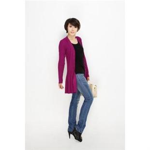 SZ1603短裙式中长款百搭毛衣外套式毛衣