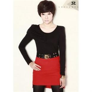 诗蓓蜜 个性百搭修身短裙-两码SZ2217