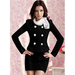 [卡布琦诺.秋冬装] 羊毛呢职业休闲套装套裙1001