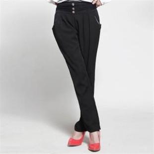 翠诗秋装韩版显瘦休闲长裤哈伦女裤小脚铅笔裤T91117