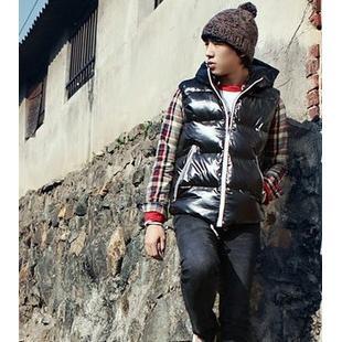 韩版修身 个性时尚百搭棉背心P40