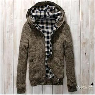 秋冬新款 潮流精品加厚毛衣 时尚韩版男装 个性百搭连帽外套Y01