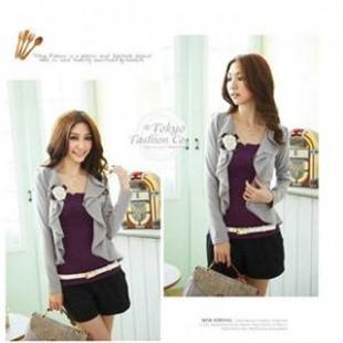 韩依依H85086瑞丽版时尚开衫外套