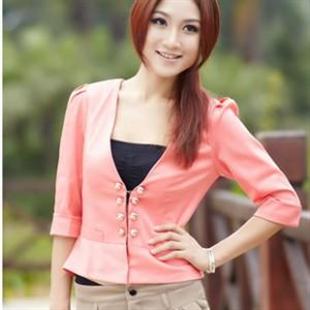 七姿蝶S3012秋季优雅修身小外套
