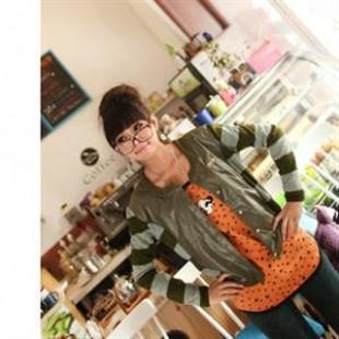 nafeel25101秋冬个性拼接条纹小外套