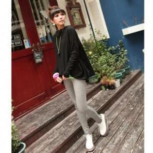 na feel32101秋季个性不规则设计连帽罩衫/短外套