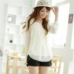 7703OL百搭干练口袋拉链短裤