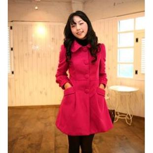 SZ1575韩版女装双面呢大衣