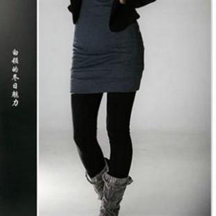 HJ9002 抗球无痕防起球超级特别加厚竹炭双层打底裤保暖裤