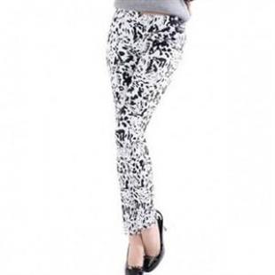 KLDL-H040时尚百搭豹纹小脚打底裤