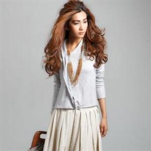 A110816 秋冬新款 随性不规则斜襟长袖薄针织衫/打底毛衣