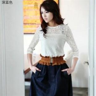 GW53112简约百搭牛仔裙