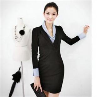 HJ 1078 韩版OL时尚气质修身显瘦连衣裙