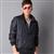 GENANX 男士时尚休闲立领夹克 薄外套 经典款 JS030-1 黑色