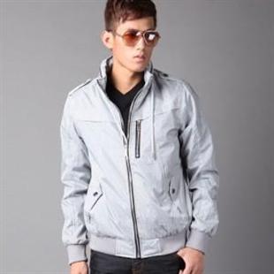 GENANX 新款百搭休闲修身型男必备夹克 男 JS080-6 浅灰色