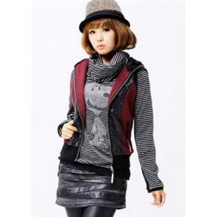 代尔缔诗 韩版秋冬装时尚坎肩棉背心马夹11043125